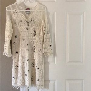 White lace dress